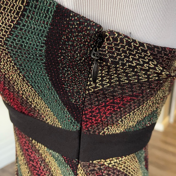 BCBGeneration Metallic shimmer strapless dress - Picture 10 of 13